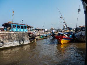 Wietnam Vietnam Mekong delta Mekongu floating market Cai Rang