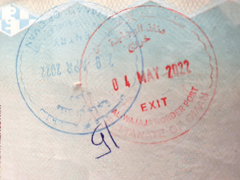 Oman border stamps - Nomen Oman. Oaza tradycji.